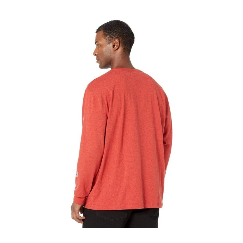Carhartt Men's Loose Fit Heavyweight Long Logo Sleeve Graphic T-Shirt Large - Picture 2 of 8